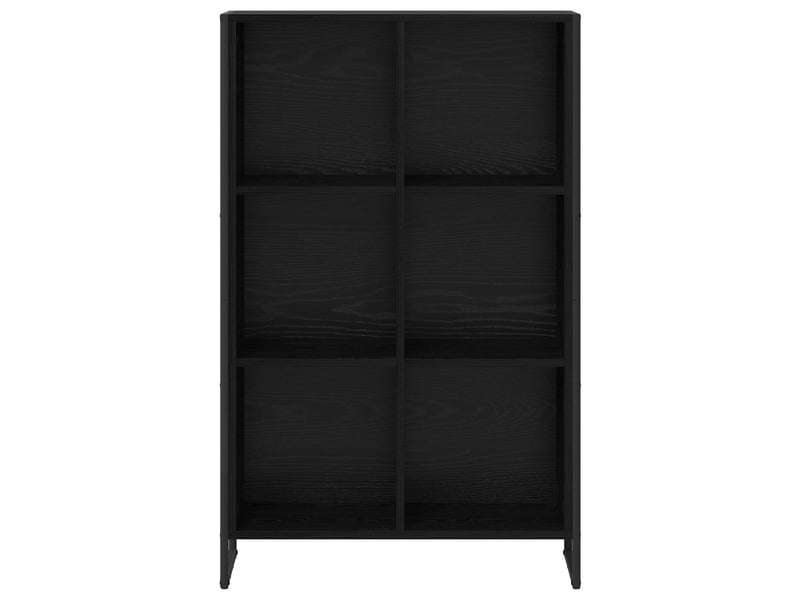  Bibliothèque, armoire à livres 99,5 x 30 x 108,5 cm bois d'ingénierie chêne noir  - Conforama E