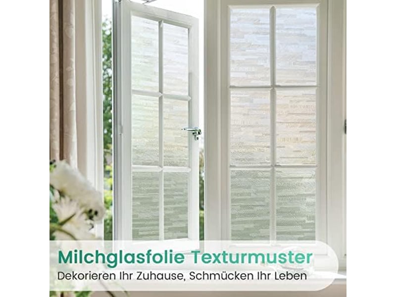  Film électrostatique pour fenêtre anti-uv et occultant – 45x200 cm, pour maison, bureau et cuisine  - Conforama C