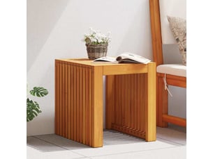 Table d'appoint de jardin, table d'extérieur huile naturelle 43 x 36 x 40 cm cf40188