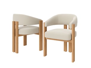 Lot de 2 chaises de salle à manger 49 x 47 x 78 cm beige et naturel, flanelle, pieds en métal aspect bois