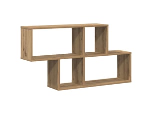 Étagère flottante, étagère suspendue montage mural marron bois d'ingénierie cf42563