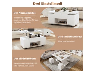 Table basse coloris blanc <strong></strong> <strong></strong>