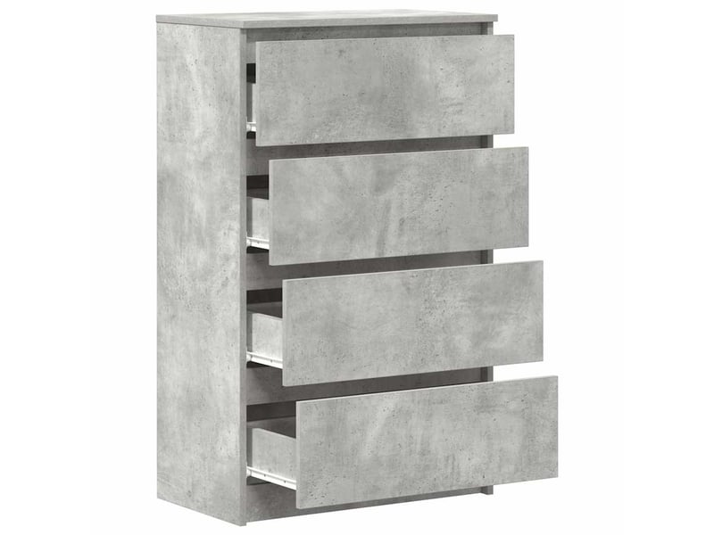  Buffet - bahut - meuble de rangement gris béton 60x35x98,5 cm bois d'ingénierie  - Conforama E