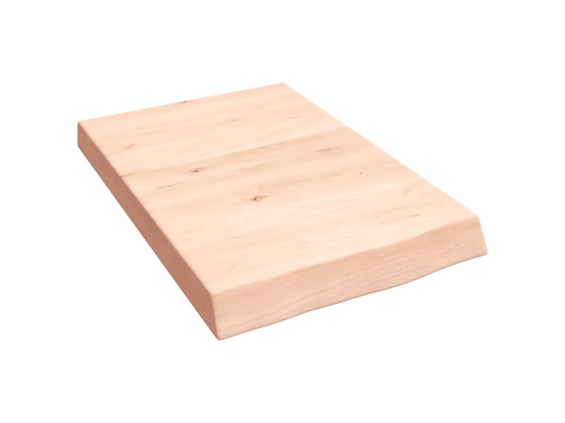  Comptoir de salle de bain, plan de travail 40x60x(2-6) cm bois massif non traité cf65734  - Conforama A