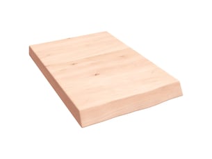 Comptoir de salle de bain, plan de travail 40x60x(2-6) cm bois massif non traité cf65734