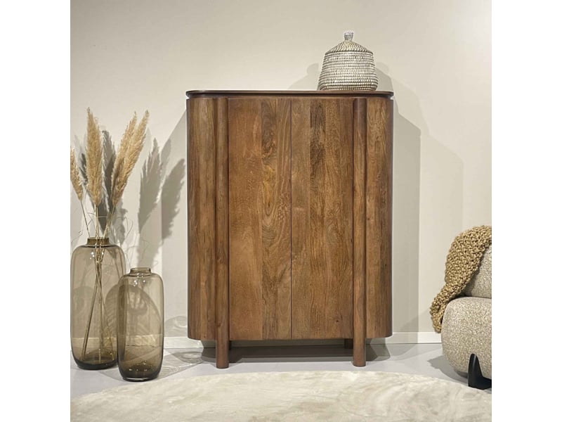 Borgo-vaisselier 115 cm en bois massif - Conforama B
