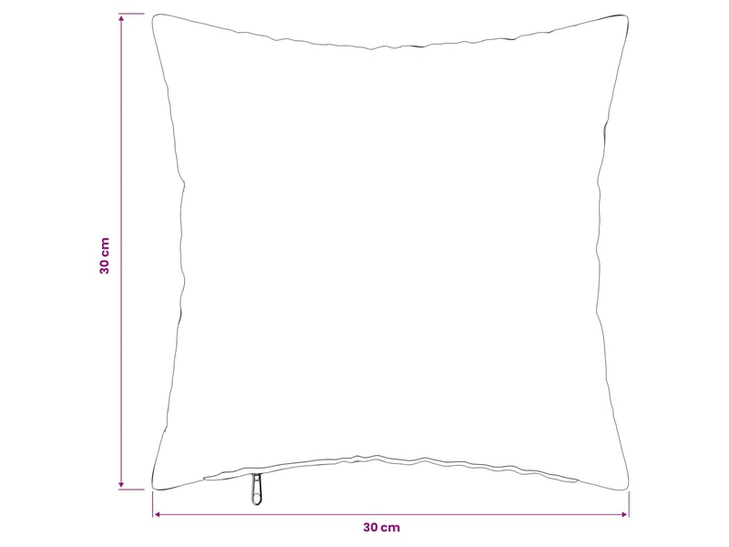 Lot de 2 housses de coussin heerlen noir 30 x 30 cm flanelle cf49462 - Conforama E