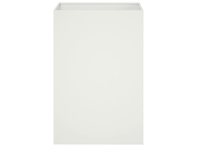  Jardinière - cache-pot de jardin blanc 50 x 50 x 75 cm acier laminé à froid  - Conforama C