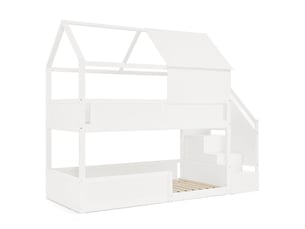 Lit superposé 2x80x200 cm MIVRAY coloris blanc