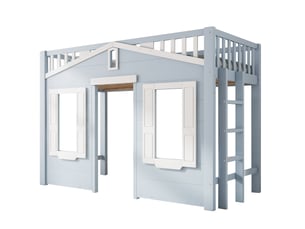 Lit mezzanine 90x200 cm <strong></strong>  <strong></strong> coloris bicolore