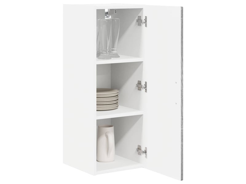 Meuble mural de cuisine | armoire de cuisine 2 pcs gris sonoma bois d'ingénierie shl6277 - Conforama C