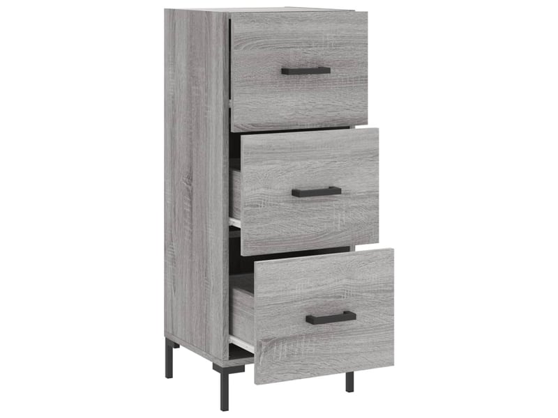  Buffet - bahut - meuble de rangement sonoma gris 34,5x34x90 cm bois d'ingénierie  - Conforama E