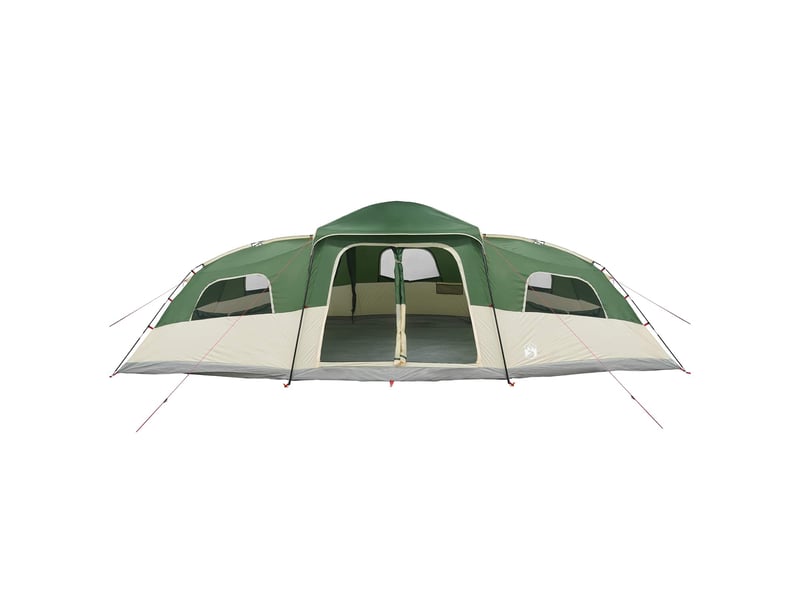  Tente de camping, tente familiale avec auvent imperméable 18 personne vert shl59906  - Conforama D