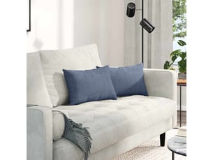 Lot de 2 coussins de canapé, coussins décoratifs bleu 50 x 30 cm cf59001
