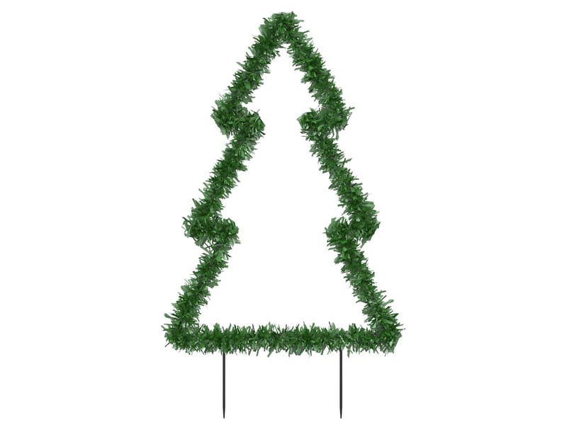  Décoration lumineuse arbre de noël avec piquets 80 led 60 cm  - Conforama E