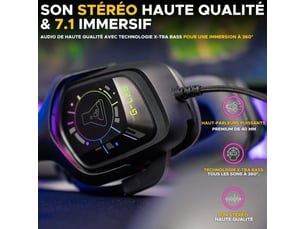 Casque filaire <strong>THE G-LAB</strong> KORP-COBALT-7.1-EX - Noir