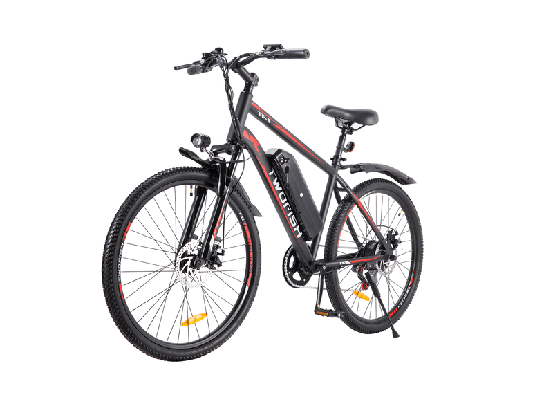  Vélo électrique twofish tf01, 36v 250w 15ah, 26 tout-terrain, noir&amp;rouge  - Conforama A