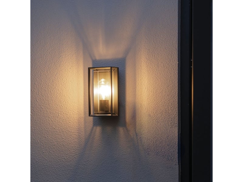  Zambelis zambelis applique murale d'extérieur zambelis, diffuseur graphite fumé, 1 douille e27, ip54  - Conforama B