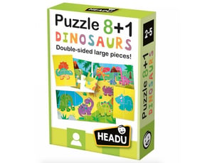 Puzzle recto verso 8+1 dinosaures