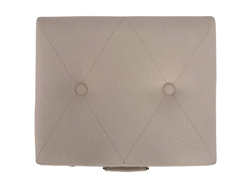 Lot de 3 tabourets de rangement beige tissu  - Conforama E
