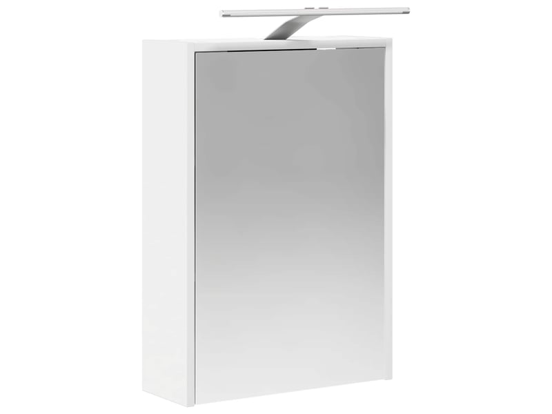  Armoire miroir salle de bain, meuble de rangement blanc 43x16x62.5 cm shl4154  - Conforama E
