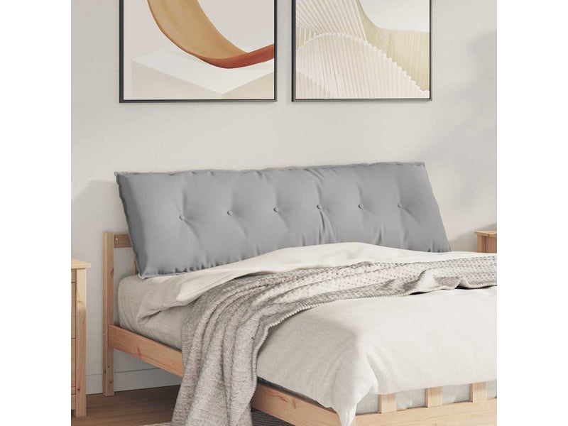 Coussin de dos, coussin de dossier gris nuage 160 x 19 x 50 cm tissu cf54738 - Conforama B