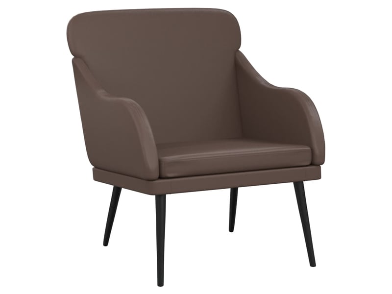  Vidaxl fauteuil marron 63x76x80 cm similicuir  - Conforama A