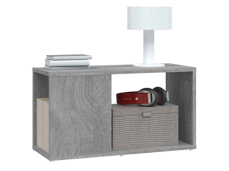  Meuble tv - banc tv - meuble de rangement sonoma gris 60x24x32 cm bois d'ingénierie  - Conforama D