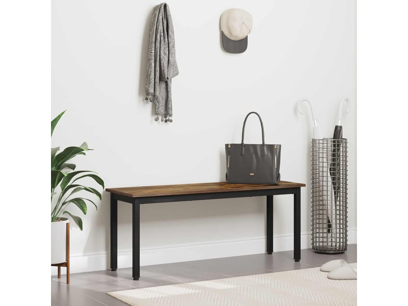  Banc d'entrée, banc d'intérieur chêne fumé 110x35x45 cm bois d'ingénierie  - Conforama D