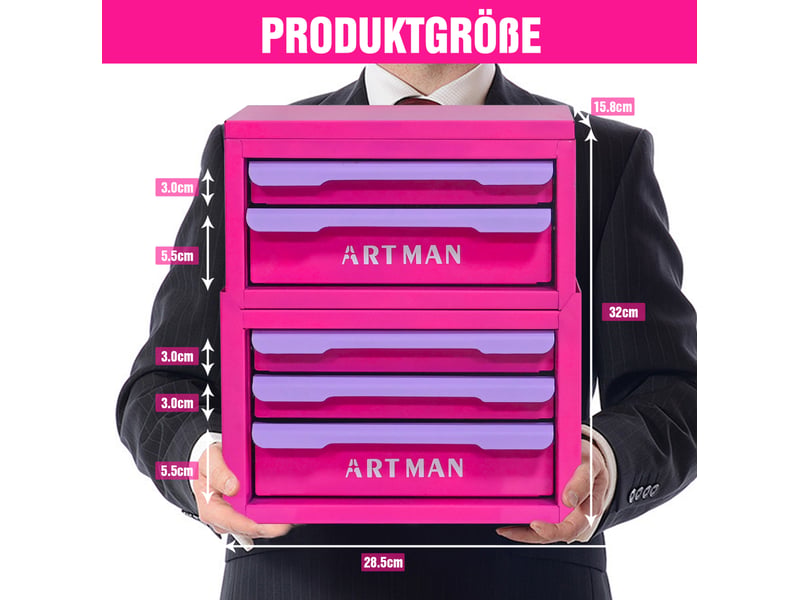  Organiseur de bureau à tiroirs pour station de travail, outil magique pour la rangement des articles de bureau, meuble de rangement pour cosmétiques  - Conforama B