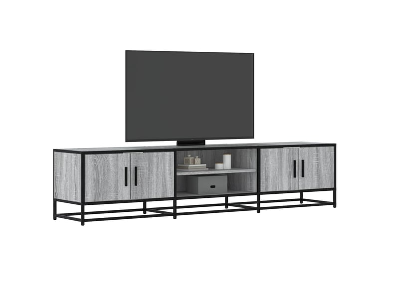  Meuble tv - banc tv - meuble de rangement sonoma gris 180x35x41 cm bois d'ingénierie  - Conforama B