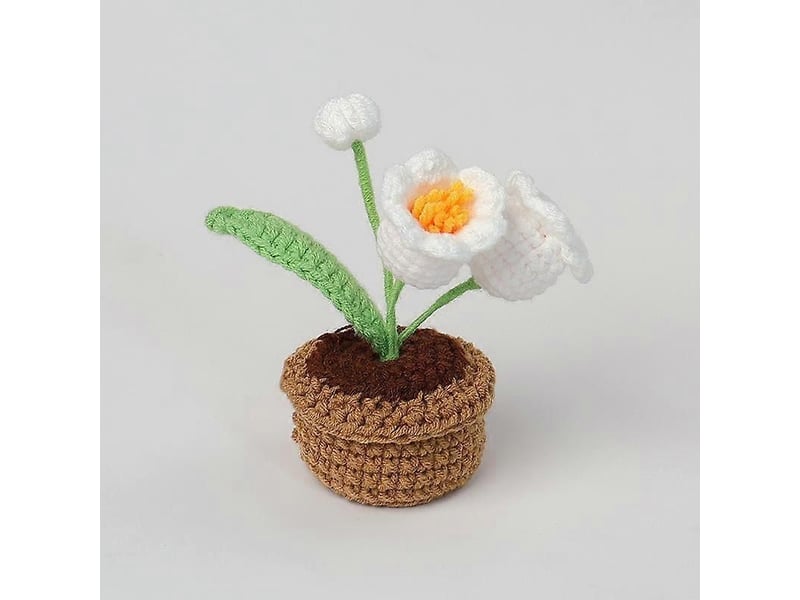  Muguet artificiel crocheté, fleurs artificielles, bouquets pour la maison, mariage et fêteblanc  - Conforama A