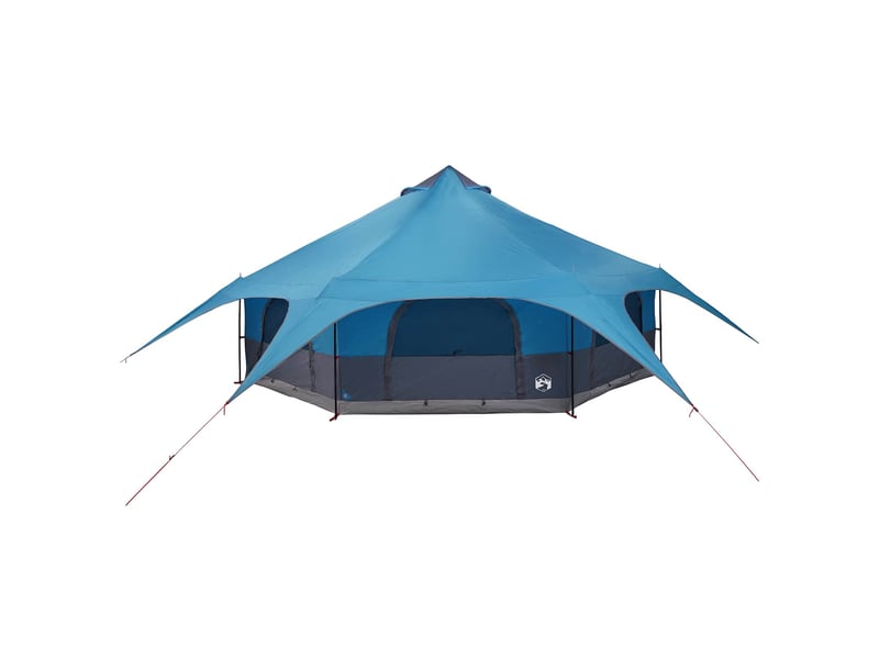 Tente de camping, tente familiale 18 personne bleu - Conforama E