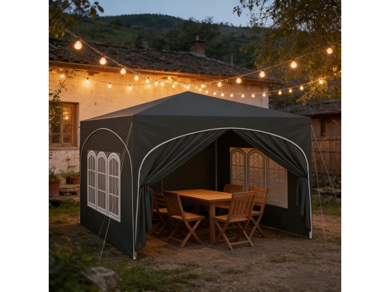 Tente extérieure pliante avec protection solaire instantanée et sac de transport - Conforama D