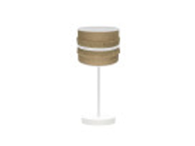  Lampe à poser fabrilamp natalia toile de juteblanc 1 x e14 43 x 17 x 17 cm 188571001 - Conforama B