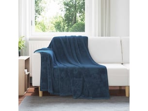 Plaid canapé bleu marine 150x200 cm 0.78 kg polaire