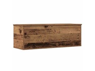 Boîte de rangement, coffre de rangement bois ancien 102x35x35 cm