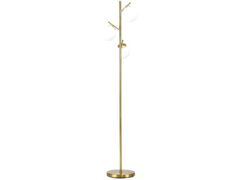  Lampadaire 27x169 cm design moderne métal doré  - Conforama A