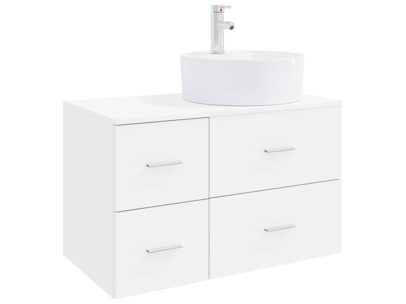Ensemble de mobilier de salle de bain 2 pc blanc cf63982 - Conforama A