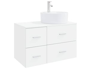 Ensemble de mobilier de salle de bain 2 pc blanc cf63982