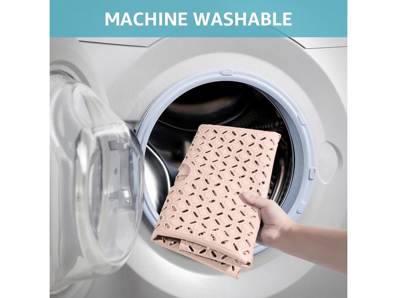  Tapis de douche en tpe à ventouses - 27 x 27 pouces - rose pastel  - Conforama E