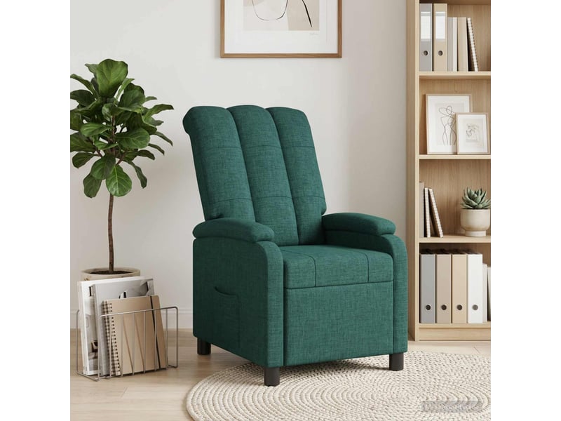  Vidaxl fauteuil inclinable vert foncé tissu  - Conforama B