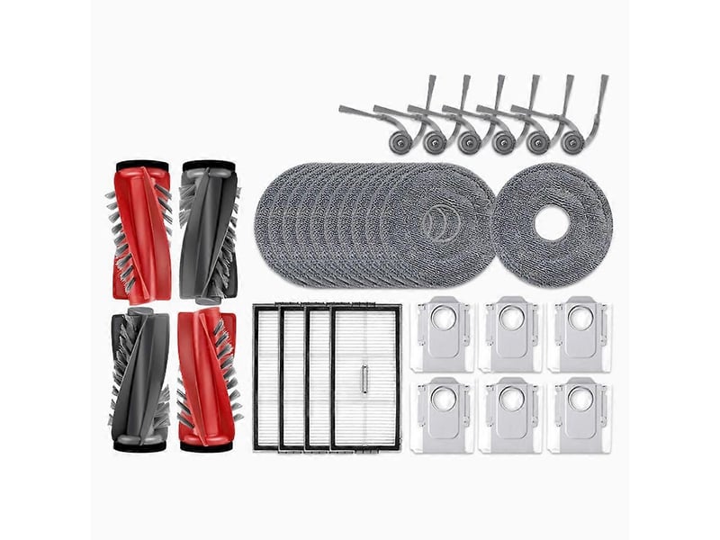 For roborock s9 maxv slim g30 u robot vacuum cleaner main side brush mop cloth hepa filter dust bag spare parts - Conforama A