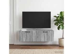 Meuble tv coloris gris 98 cm <strong></strong>  <strong></strong>