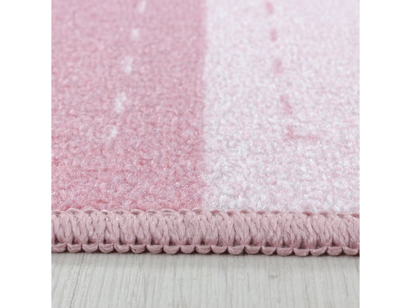 Patchwork - tapis enfant lavable rose 100 x 150 cm PLAY1001502905PINK - Conforama C