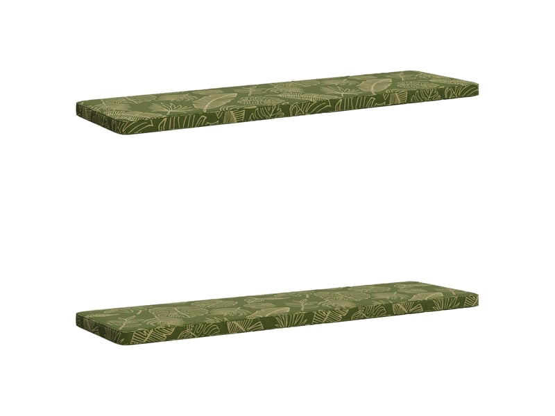  Lot de 2 coussins de banc, coussins d'assise vught 100 % polyester cf57738  - Conforama A