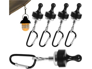 5 crochets magnétiques pour auvent, magnétiques polyvalents pour croisière - magnétiques robustes pour cuisine, garage, noir