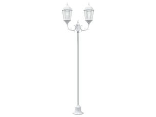 Lumière de jardin vintage 68 x 20 x 235 cm éclairage puissant style classique en aluminium blanc 02_0058417