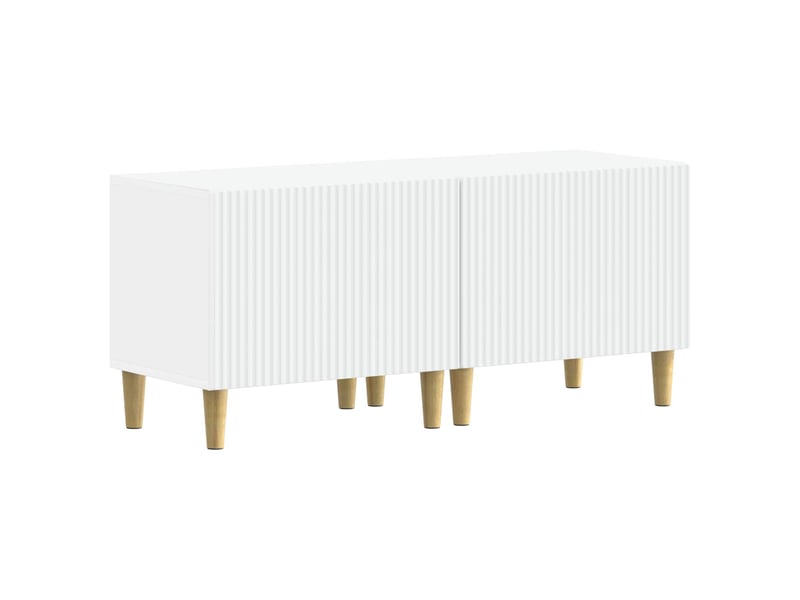  Meuble tv - banc tv - meuble de rangement blanc bois d'ingénierie  - Conforama A