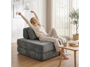 Fauteuil relax électrique  RAELUNYI Cuir / Tissu noir